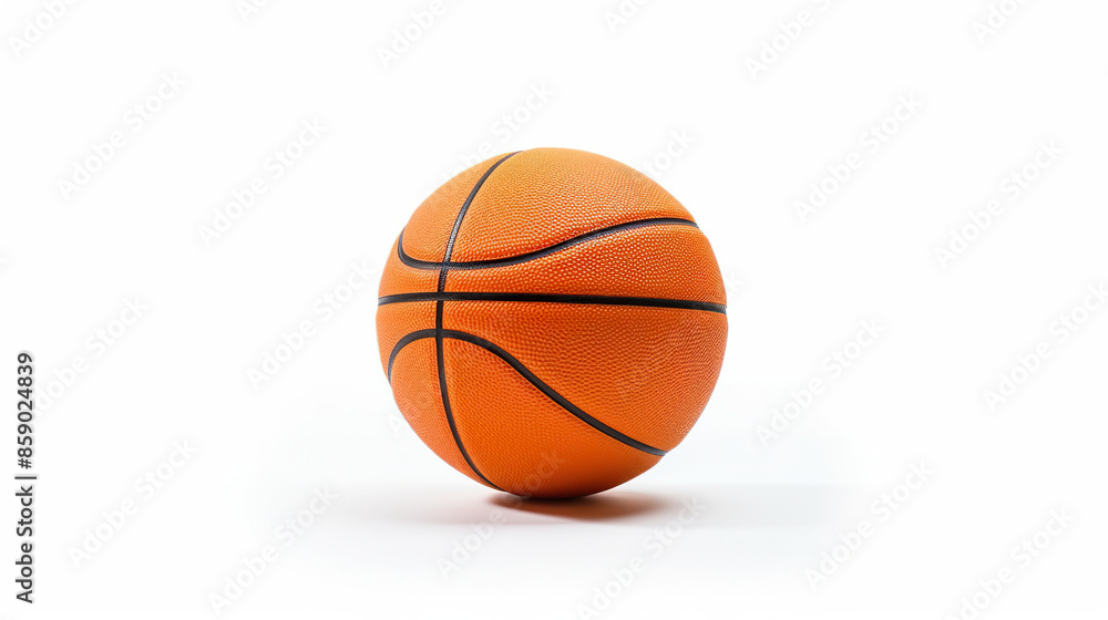 Isolated basketball short against a stark white background Isolated basketball short against a stark white background