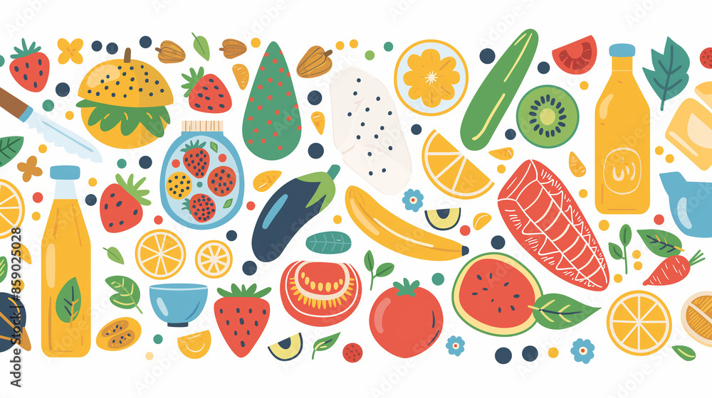 food for healthy on isolate background food for healthy on isolate background