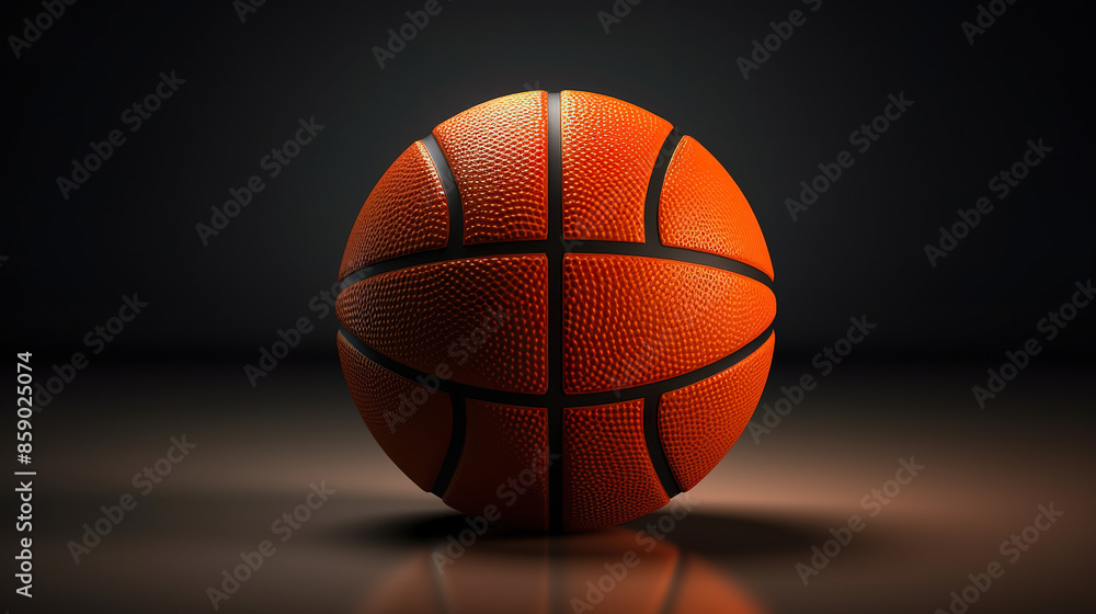 Isolated basketball short against a stark dark background Isolated basketball short against a stark dark background