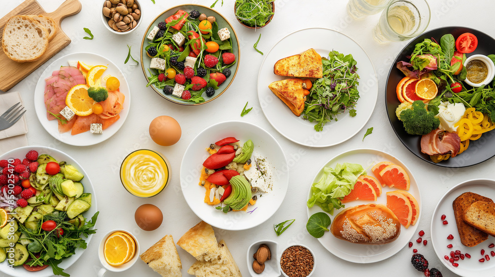 food for healthy on isolate background food for healthy on isolate background
