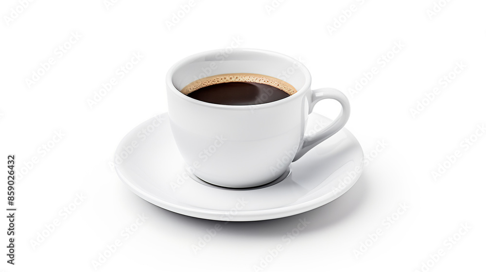 isolated coffee cup against a stark white background isolated coffee cup against a stark white background