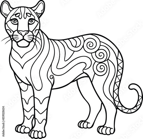 animal manadala coloring pages for stressrelief  photo