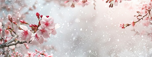 Cherry blossoms bloom in winter