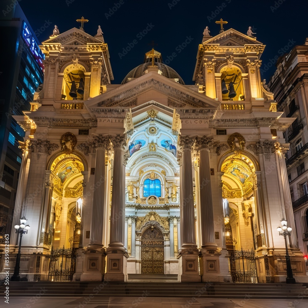 Fototapeta premium holy temples of the Christian religion. Generative AI