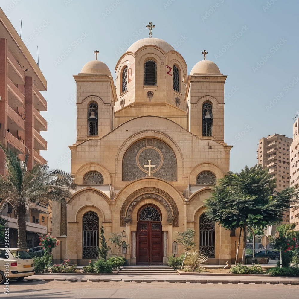 Fototapeta premium holy temples of the Christian religion. Generative AI