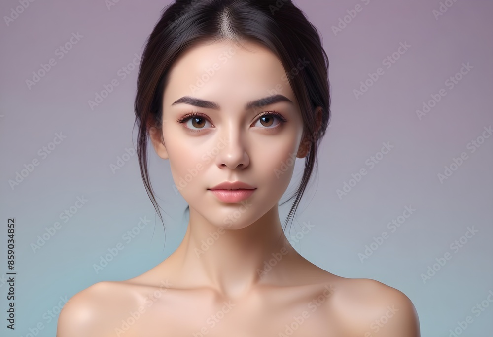 Beautiful elegant woman front view photo Beautiful elegant woman front view photo