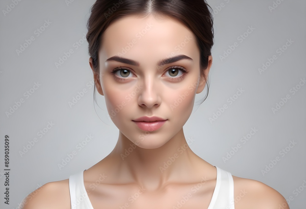 Beautiful elegant woman front view photo Beautiful elegant woman front view photo