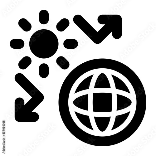 greenhouse effect, greenhouse gases, greenhouse, glasshouse, atmosphere, earth solid glyph icon