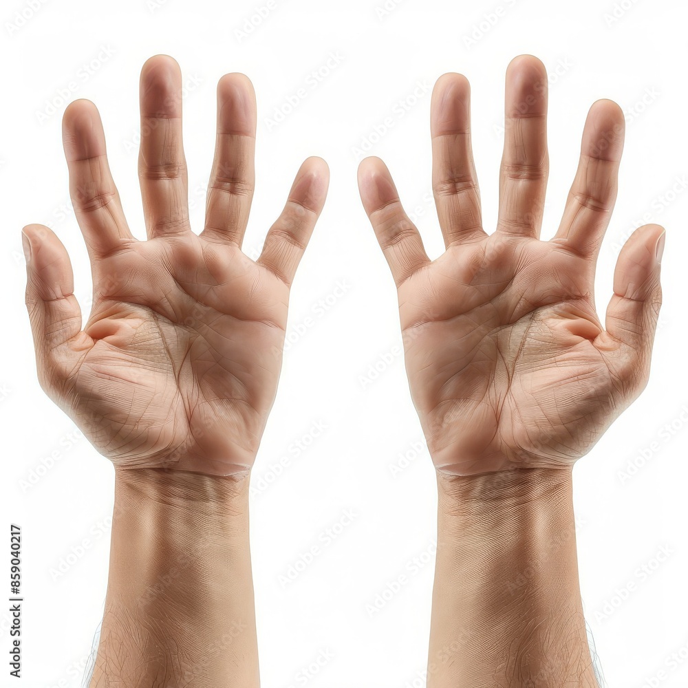 hand isolated on white background. Gestures hand isolated on white background. Gestures