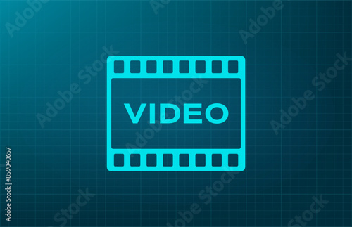 Vector illustration, blue background.