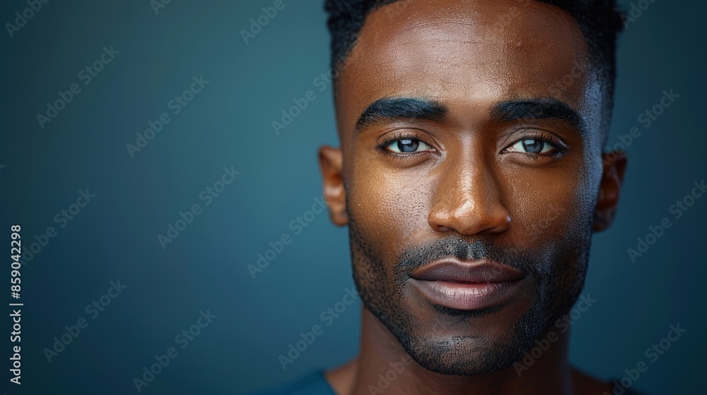 Close-up portrait of a mans face Close-up portrait of a mans face