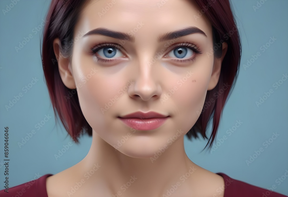 Beautiful elegant woman front view photo Beautiful elegant woman front view photo