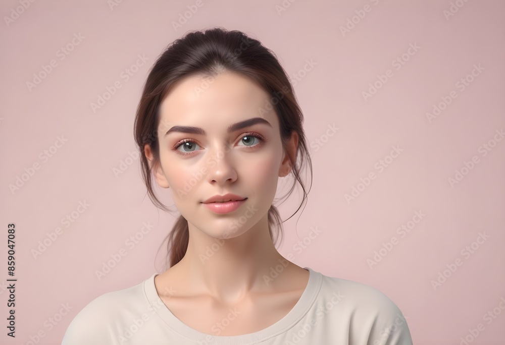 Beautiful elegant woman front view photo Beautiful elegant woman front view photo