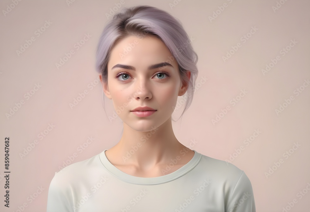Beautiful elegant woman front view photo Beautiful elegant woman front view photo
