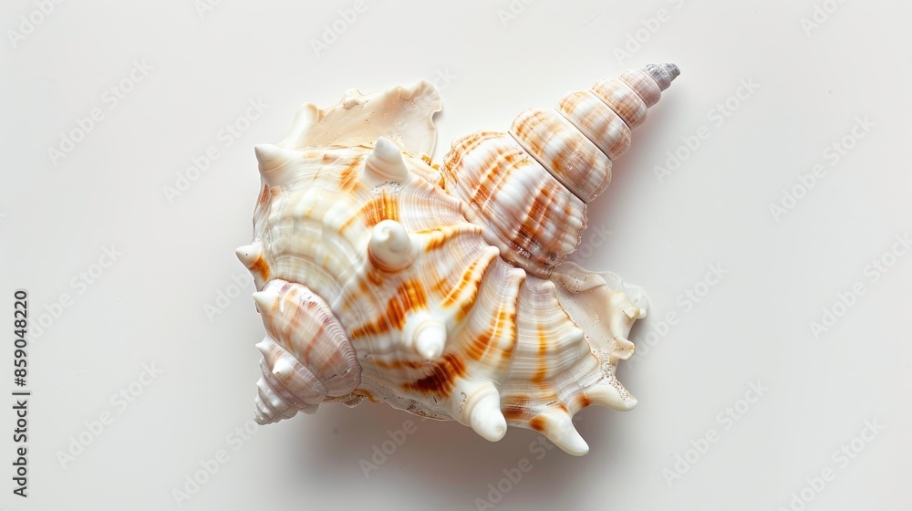 Sea shell on white background Sea shell on white background