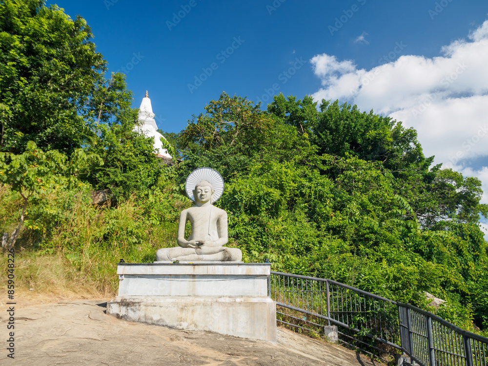 Obraz premium Sri Lanka, Ceylon Island, Buddhist temple and pagoda
