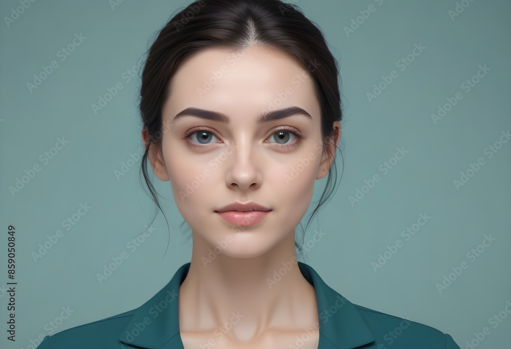 Beautiful elegant woman front view photo Beautiful elegant woman front view photo