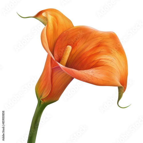 orange lilly  flower