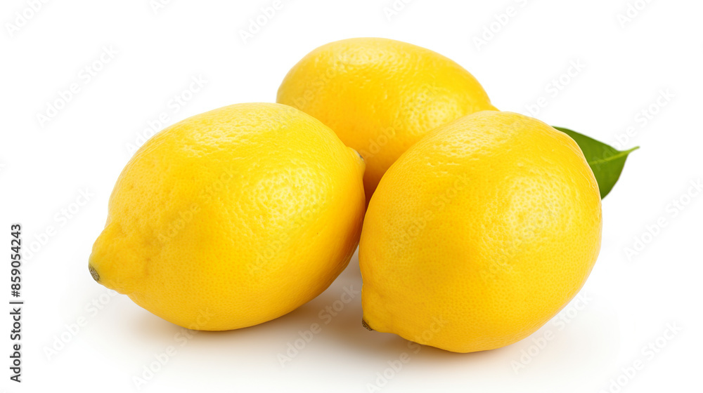 Lemons separated against a stark white background Lemons separated against a stark white background
