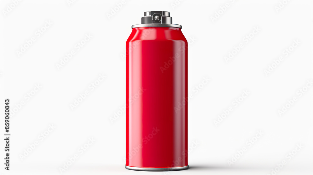 Isolated paint spray can against a stark white background Isolated paint spray can against a stark white background