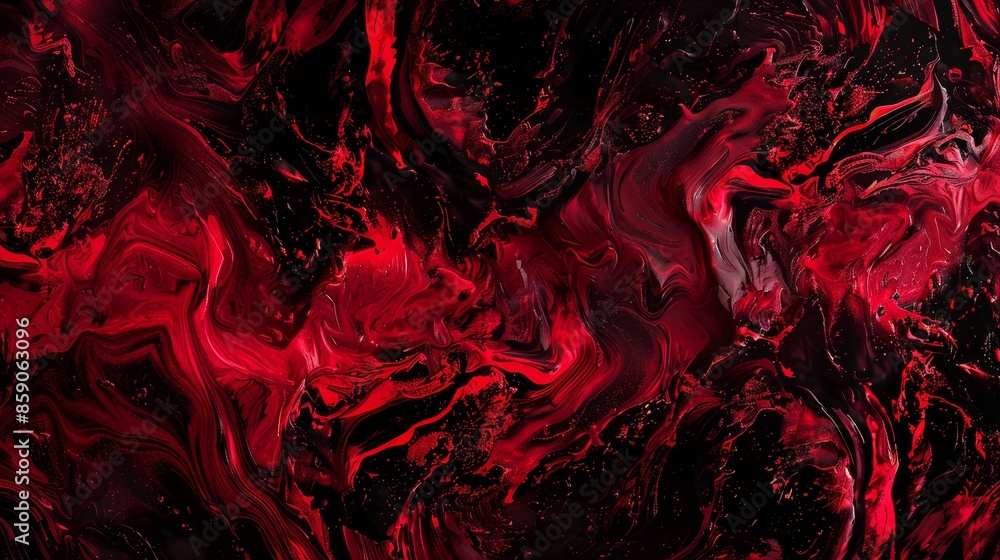 Red and burgundy marbled with black for a dramatic and intense visual impact Red and burgundy marbled with black for a dramatic and intense visual impact