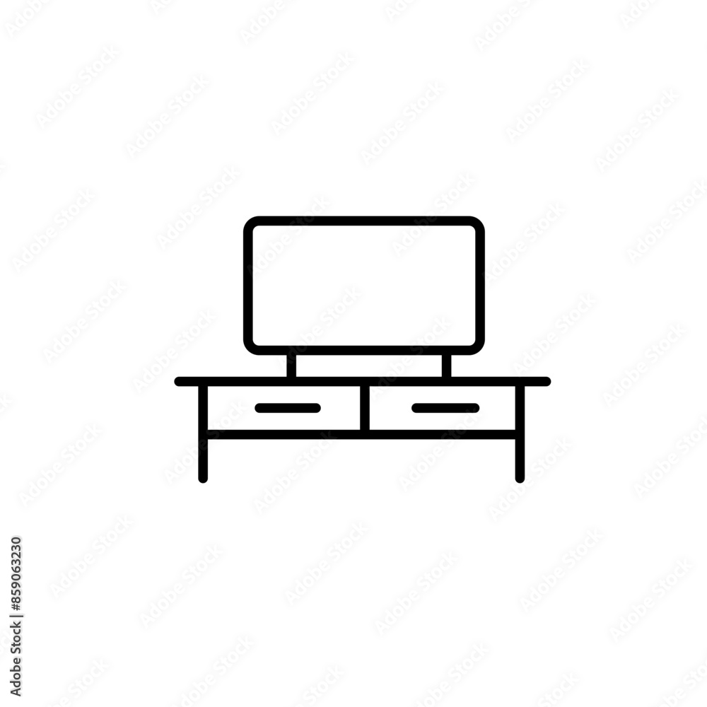 Furniture and home interior elements - thin line web icon set. Outline icons of kitchen, living room, bedroom and office collection. Simple vector illustration Furniture and home interior elements - thin line web icon set. Outline icons of kitchen, living room, bedroom and office collection. Simple vector illustration
