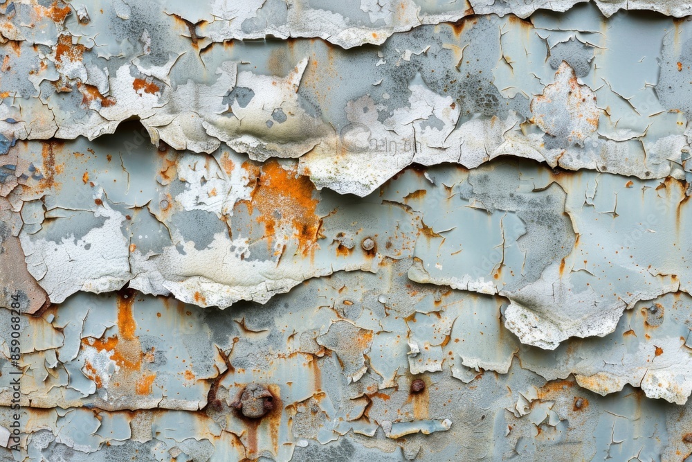 Weathered Metal Surface with Peeling Paint Weathered Metal Surface with Peeling Paint