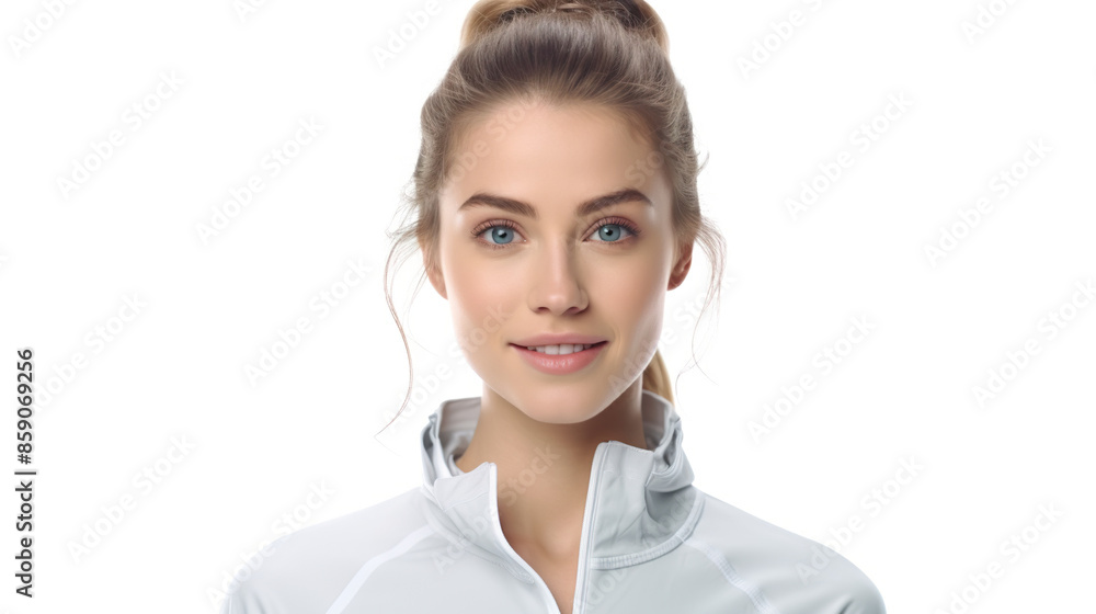 lonesome young athlete on a stark white background lonesome young athlete on a stark white background