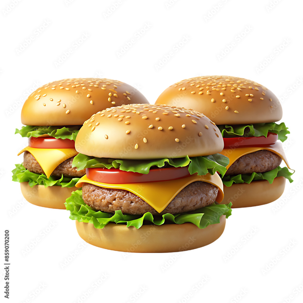 hamburger isolated on white background hamburger isolated on white background