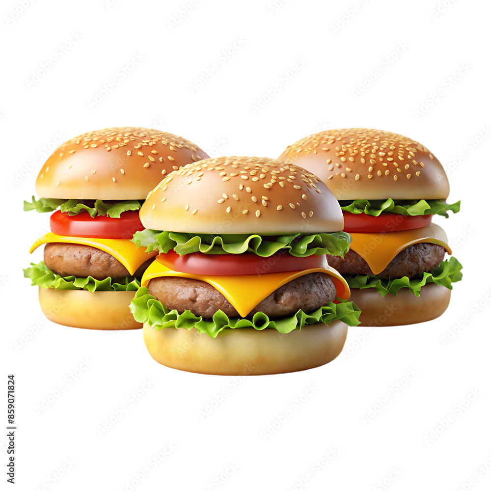 hamburger isolated on white background hamburger isolated on white background