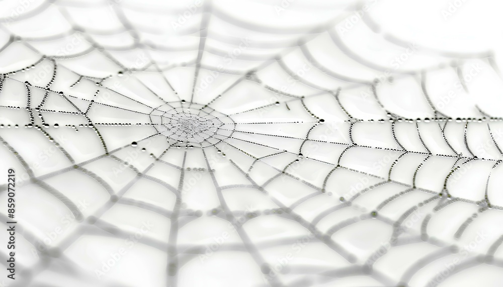 Obraz premium Frosted Spider Web