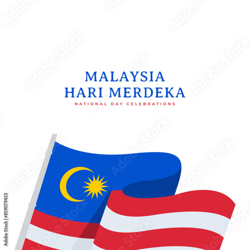 Free Download Hari merdeka malaysia independence day celebration graphics template	 - GFXLoad