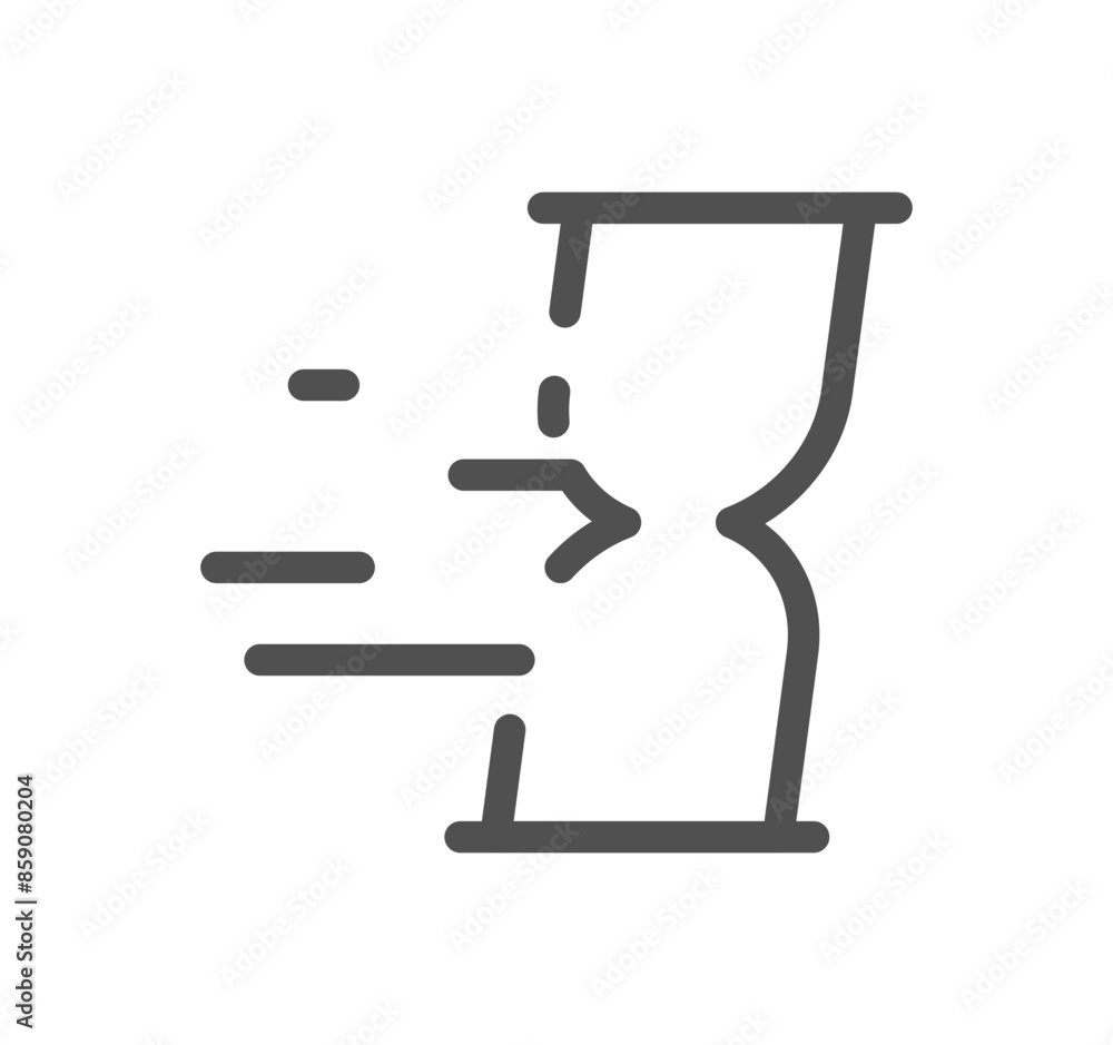 Sand watch related icon outline and linear vector.
Sand watch related icon outline and linear vector.
