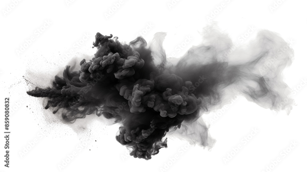 black smoke isolated on a transparent background black smoke isolated on a transparent background