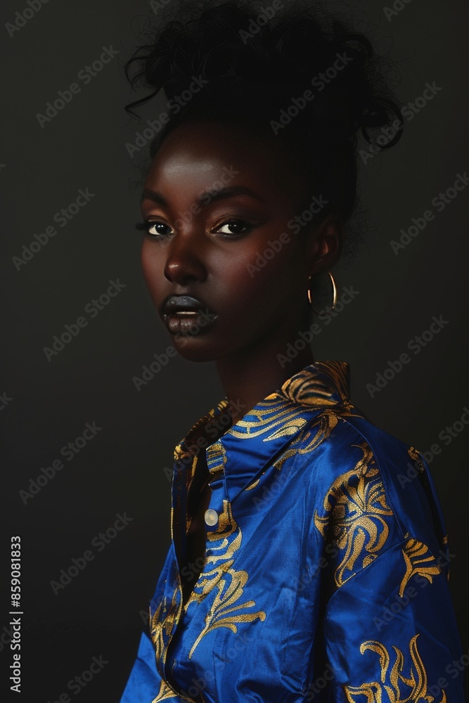 Fashion portrait of African woman Fashion portrait of African woman