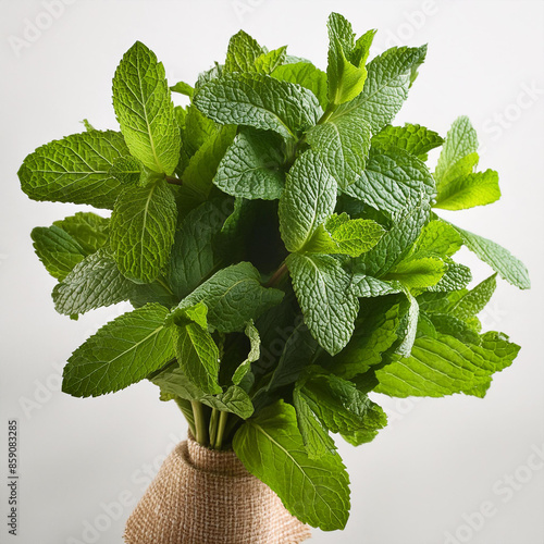 menthe, feuille, herbe, plante, congé, isolé, nature, aliment, menthe poivrée, frais, aux herbes, médecine, ingredients, blanc, épice, fraîcheur, sain, menthe verte, aromate, arôme, organique,  photo