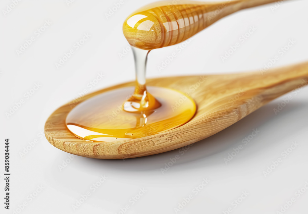 Honey dripping from a wooden dipper
Honey dripping from a wooden dipper