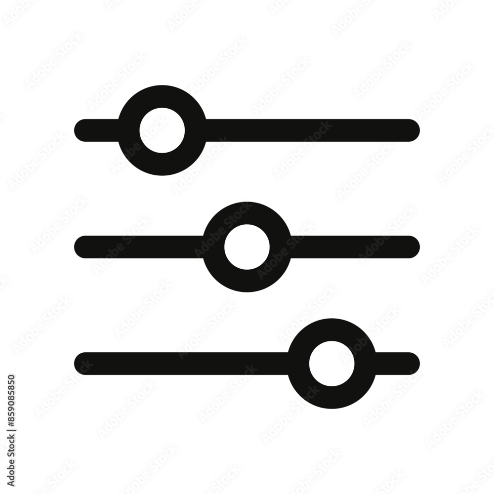 Control Sliders Icon Ideal for Customization and Adjustments Control Sliders Icon Ideal for Customization and Adjustments