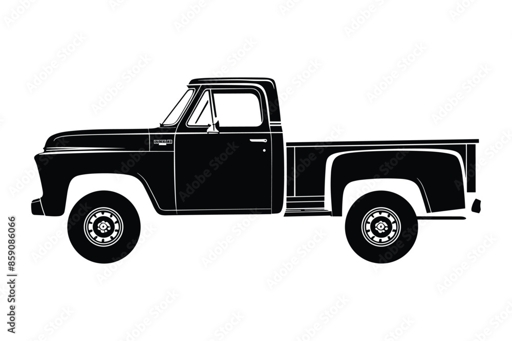 Pickup Truck car silhouette vector Pickup Truck car silhouette vector