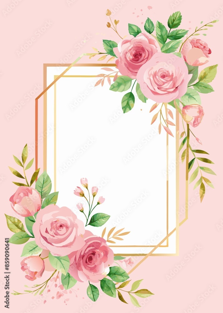 Elegant Floral Invitation Template with Light Background for Events Elegant Floral Invitation Template with Light Background for Events