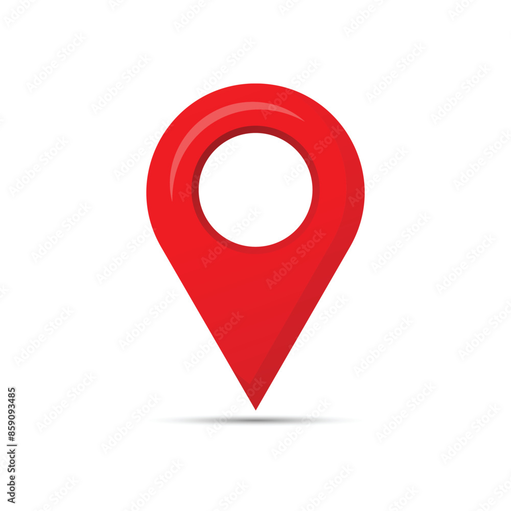 vector Location Red pin with a white background
vector Location Red pin with a white background