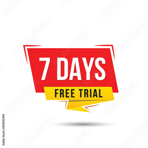 vector 7 days free trial Premium quality label
