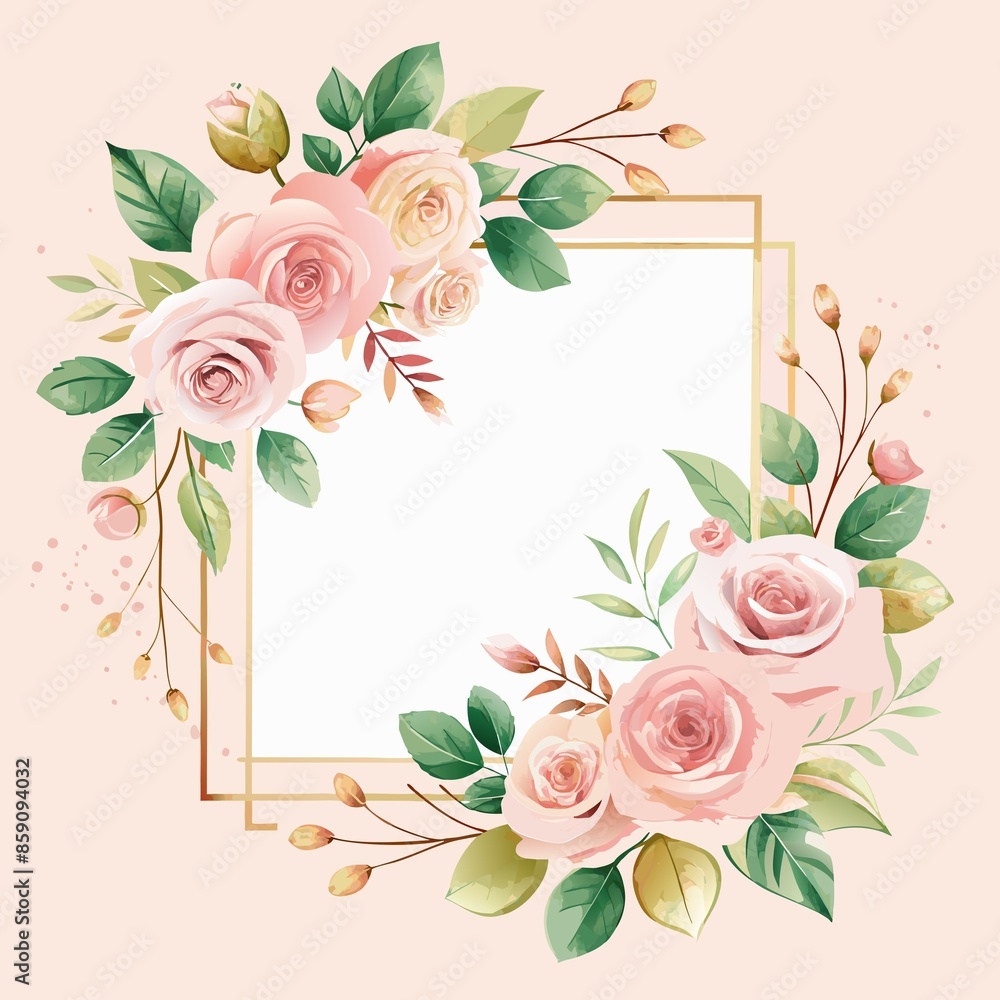 Elegant Floral Invitation Template with Light Background for Events Elegant Floral Invitation Template with Light Background for Events