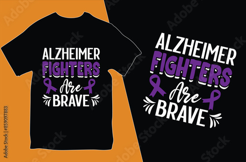 Alzheimer's Mental Health T Shirt Design.