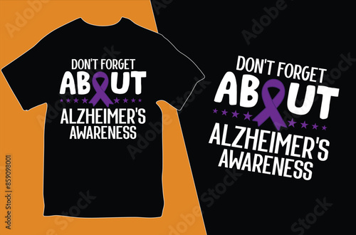 Alzheimer's Mental Health T Shirt Design.