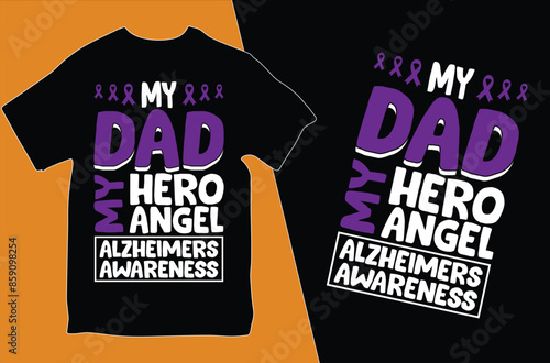 Alzheimer's Mental Health T Shirt Design.