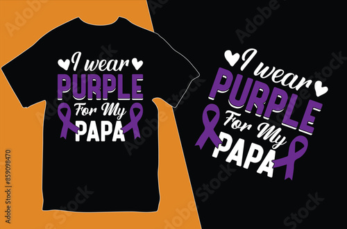 Alzheimer's Mental Health T Shirt Design.