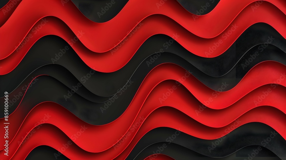 Abstract red and black wavy background with copy space Abstract red and black wavy background with copy space