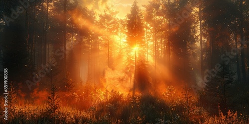 Golden Hour in the Forest