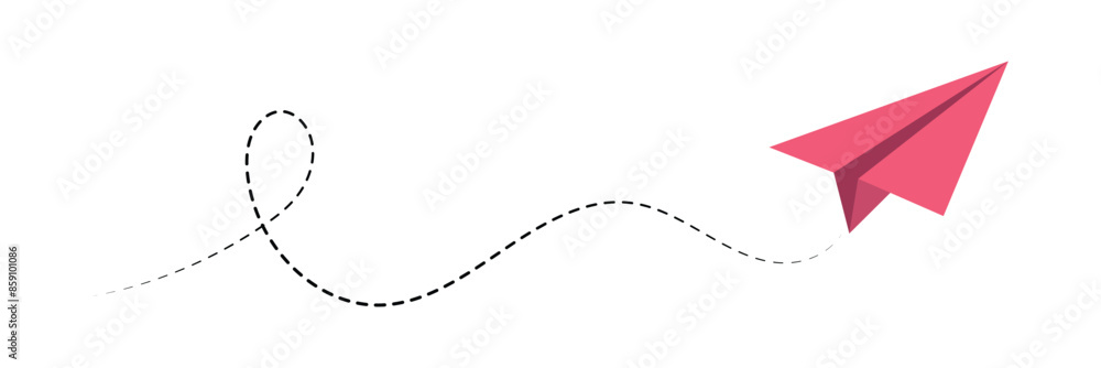 Paper plane with dotted line, Origami paper airplane, Travel symbol, vector illustration. Isolated. Outline. Hand drawn doodle airplane. Black linear paper plane icon eps 10. Paper plane with dotted line, Origami paper airplane, Travel symbol, vector illustration. Isolated. Outline. Hand drawn doodle airplane. Black linear paper plane icon eps 10.